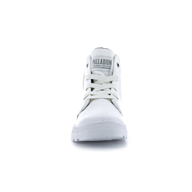 Palladium Pampa Hi Women's Boots White | UK M591-MNY